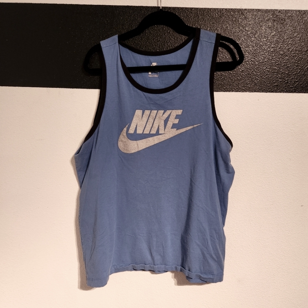Nike Men's Blue Tank Top Size Large